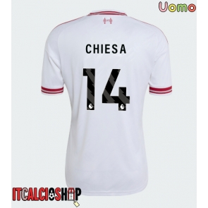Liverpool Federico Chiesa #14 Seconda Maglia 2026-27 Manica Corta Liverpool Federico Chiesa #14 Seconda Maglia 2026-27 Manica Corta